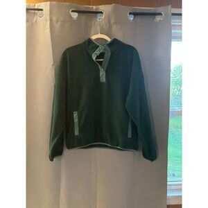 Women's Champion Polar Fleece Snap Pullover Sweatshirt - Size L